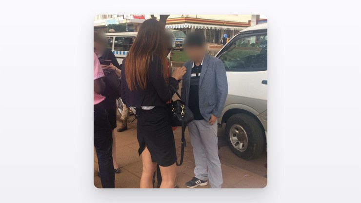 Field survey on the ground in Kampala for the smart-parking study